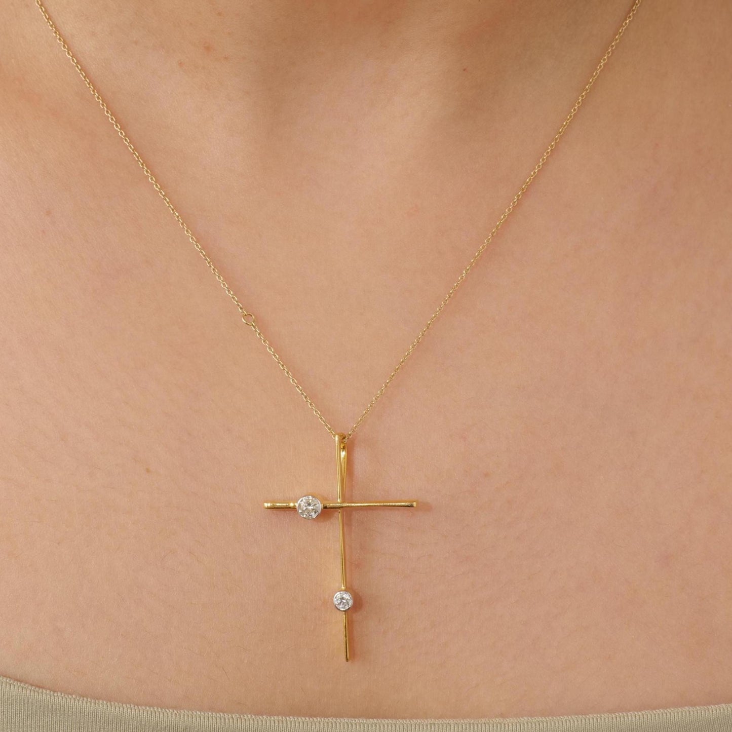 Diamond Cross Pendant