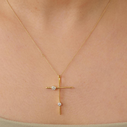 Diamond Cross Pendant