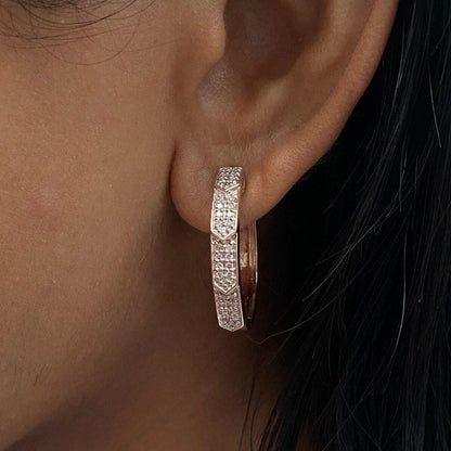 Oval Diamond Earrings