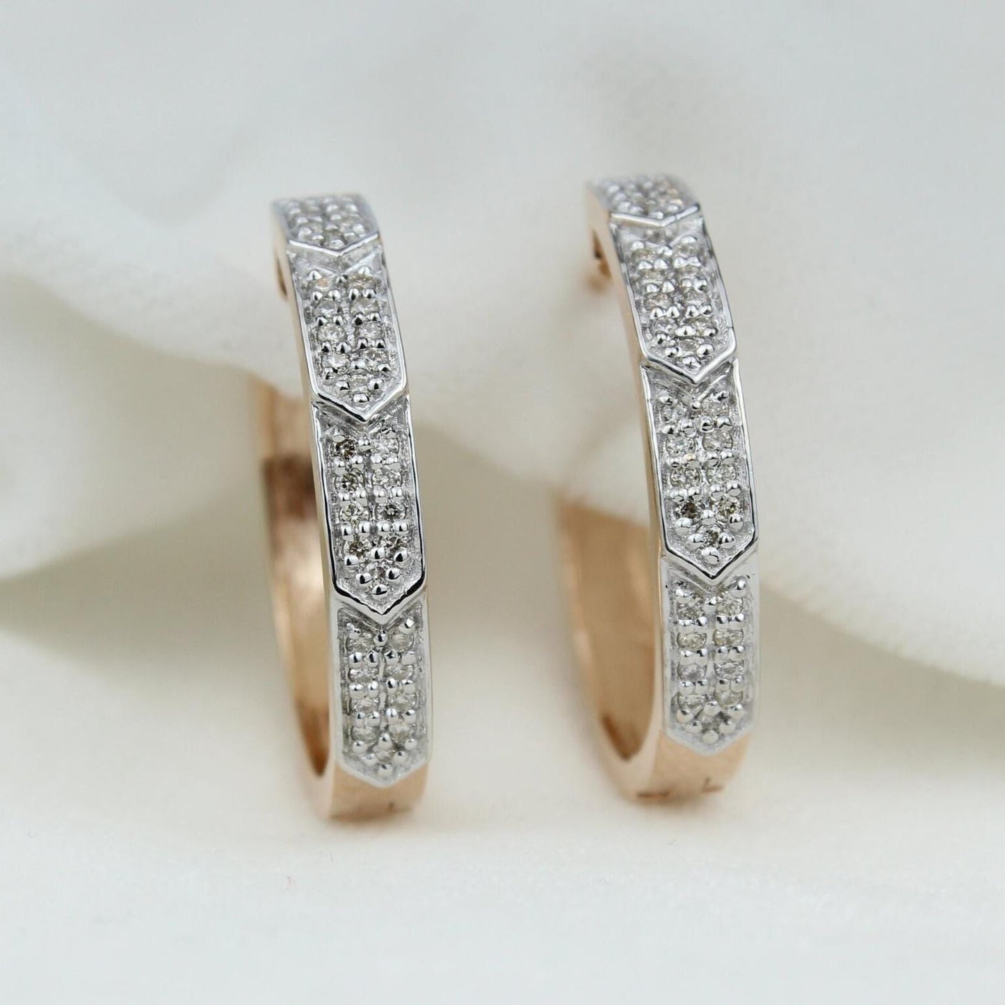 Oval Diamond Earrings