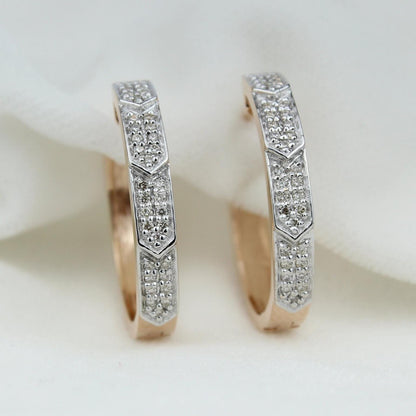 Oval Diamond Earrings