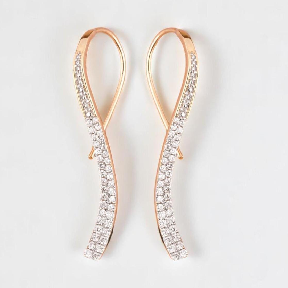 Diamond Dangle Earrings