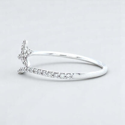 Leaf Vine Natural Diamond Everyday Ring