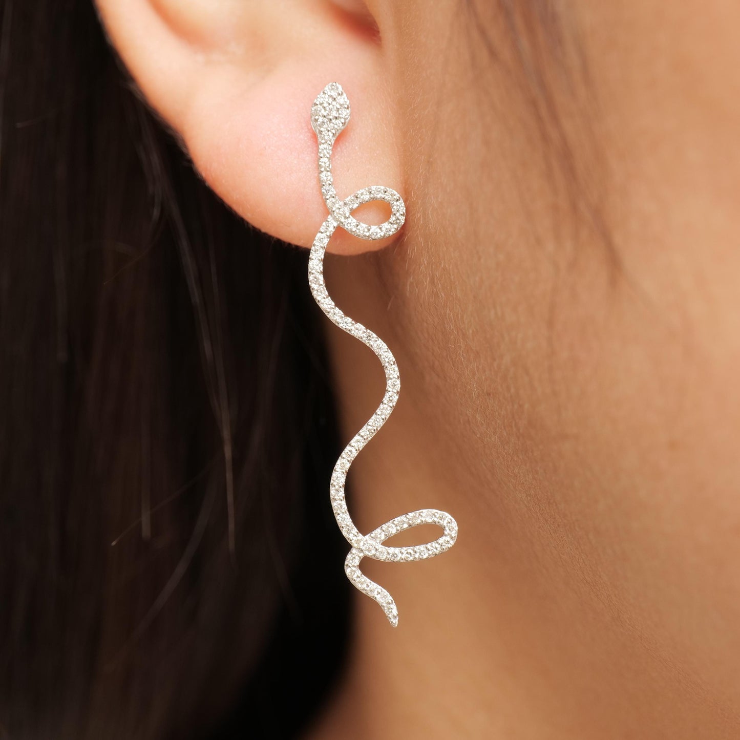Dangle Diamond Earrings