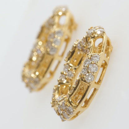 Round Cluster Natural Diamond Earrings