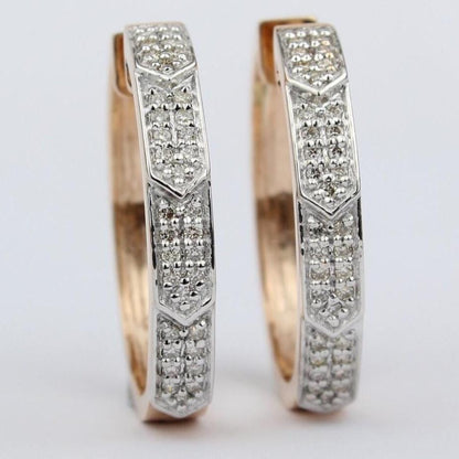Oval Diamond Earrings