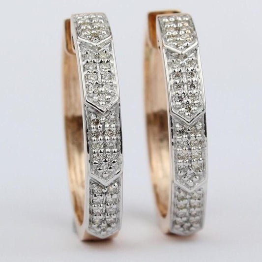 Oval Diamond Earrings