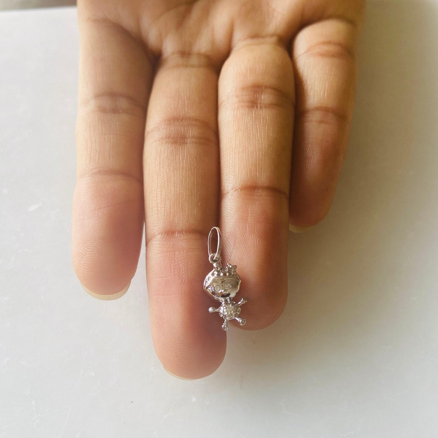 Teddy Diamond Charm Pendant