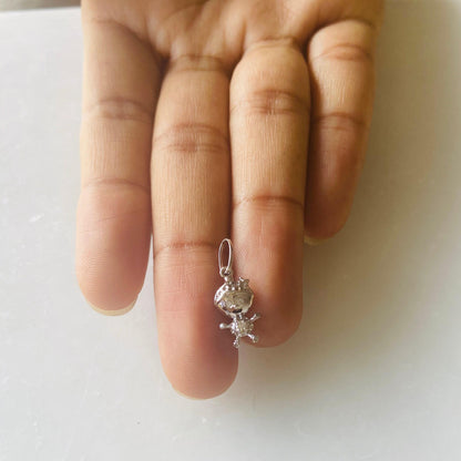Teddy Diamond Charm Pendant