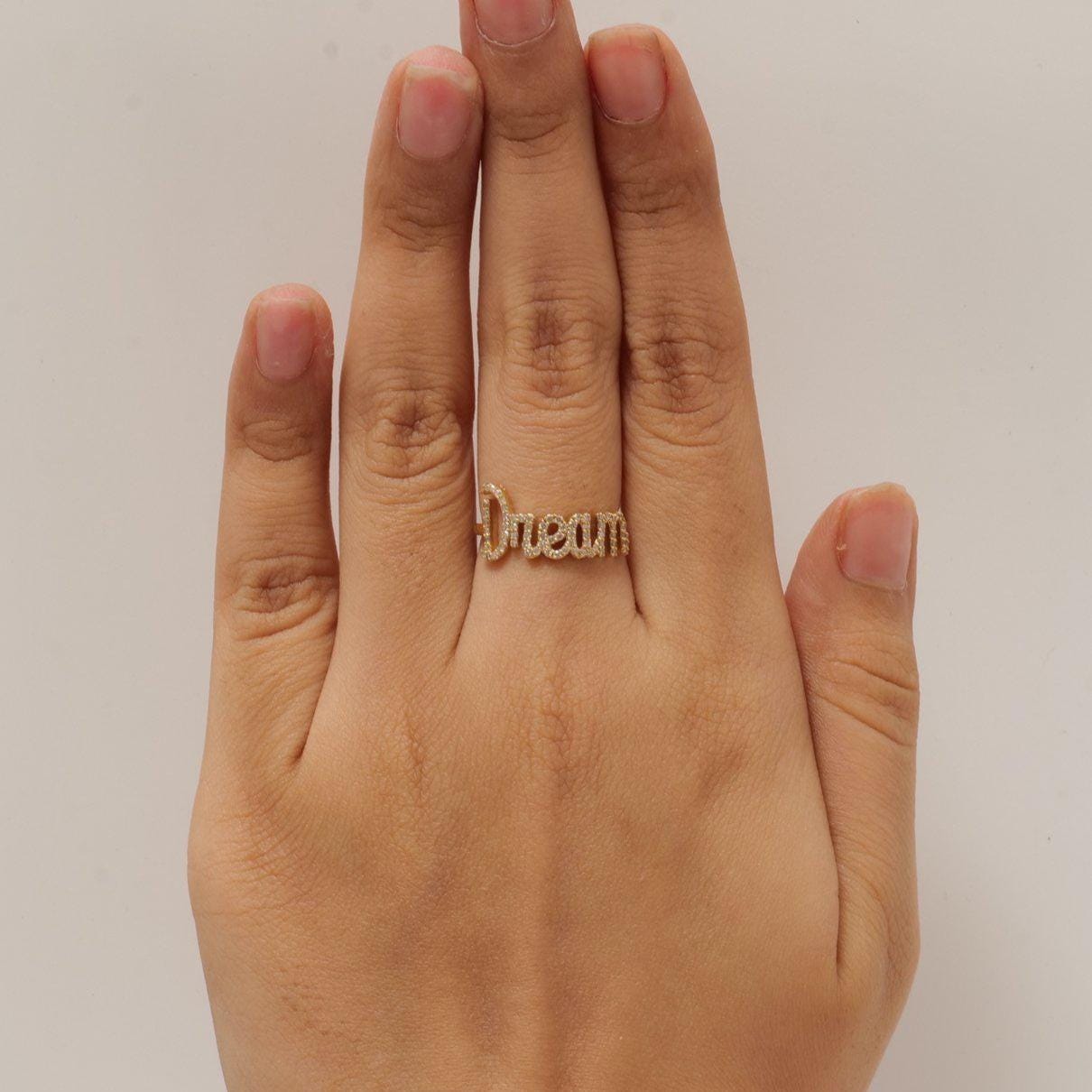 Dream Natural Diamond Personalized Ring