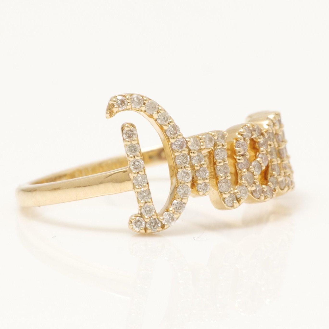 Dream Natural Diamond Personalized Ring