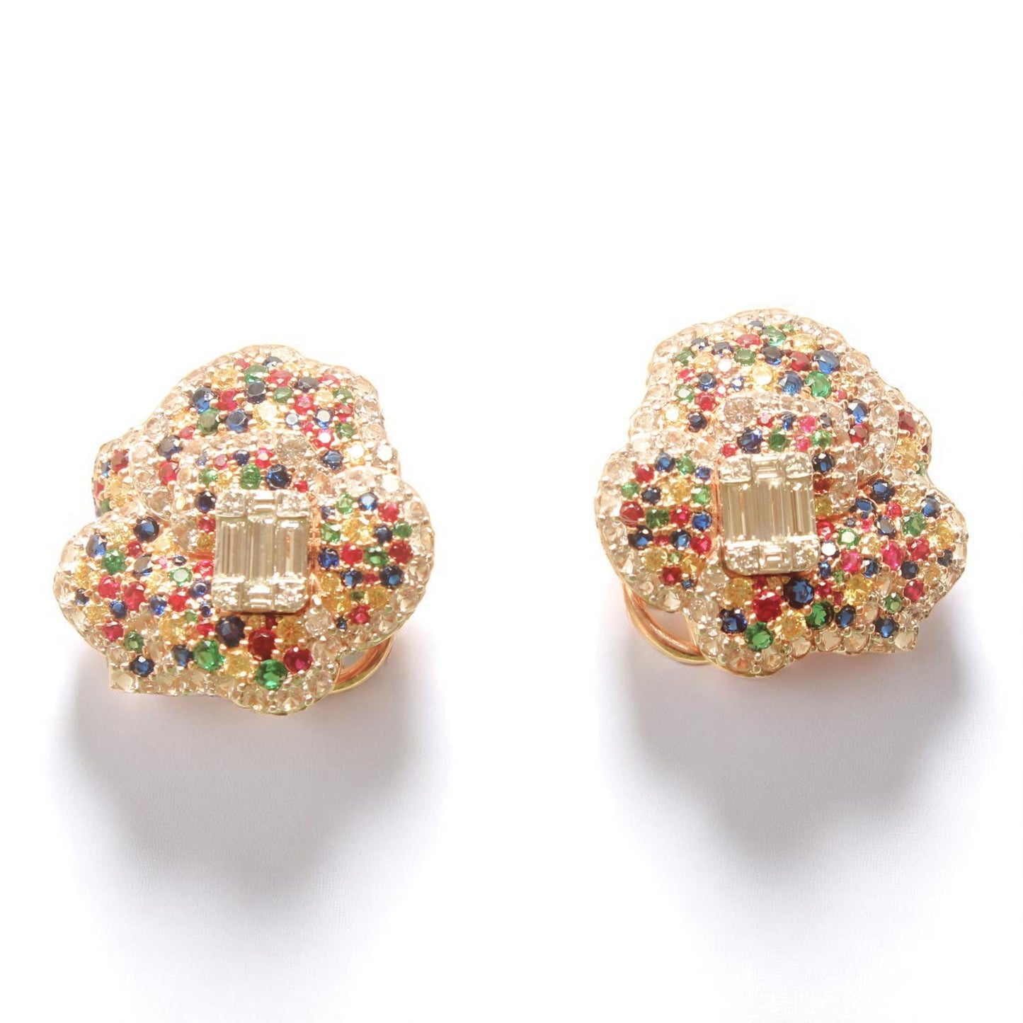 Flower Rainbow Stud Earrings