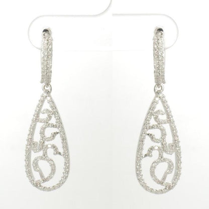Teardrop Diamond Dangle Earrings