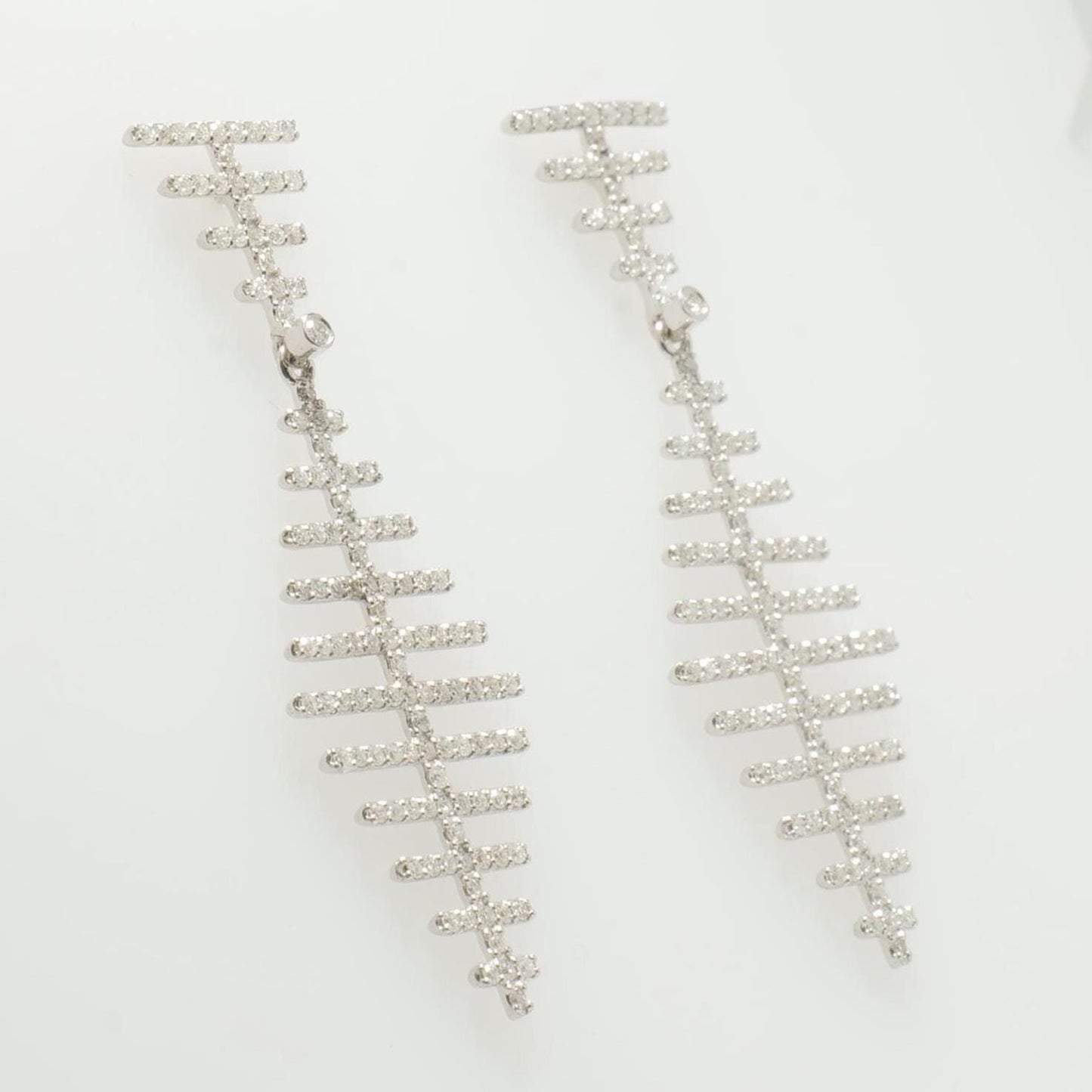 Abstract Dangle Diamond Earrings