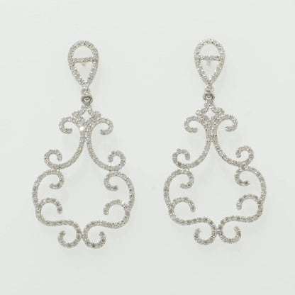 Filigree Chandelier Diamond Earrings