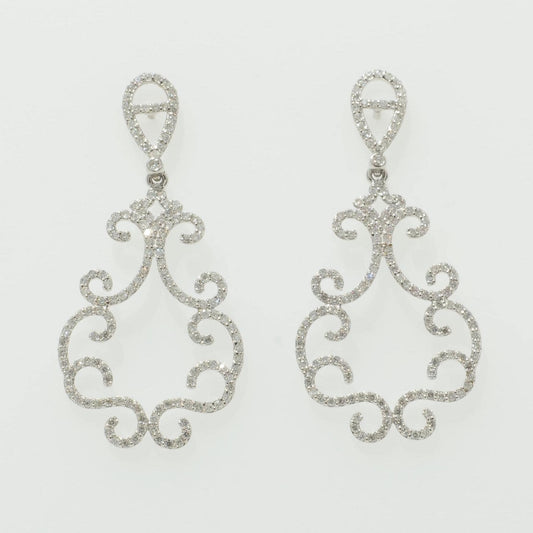Filigree Chandelier Diamond Earrings