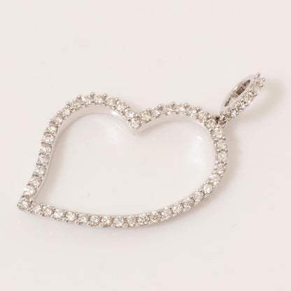 Open Heart Diamond Pendant