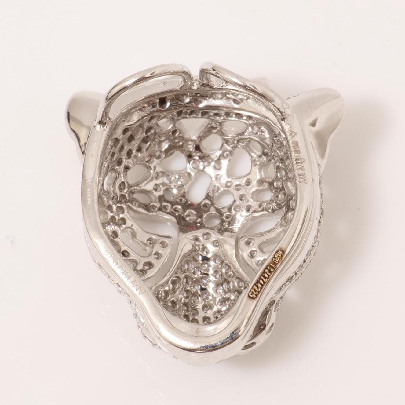 Panther Head Natural  Diamond Pendan