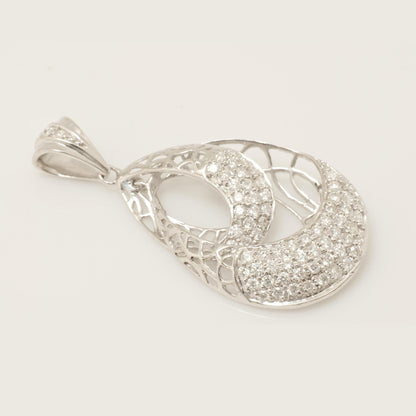 Teardrop Diamond Pendant Necklace