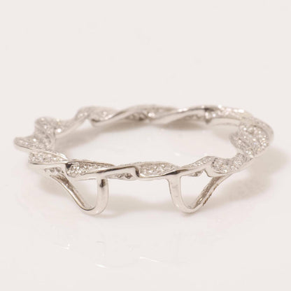 Twist Circle Natural Diamond Pendant