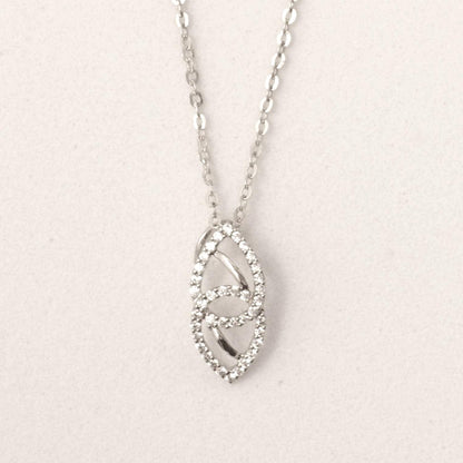 Double Teardrop Diamond Necklace
