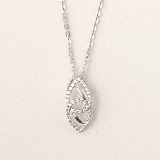 Double Teardrop Diamond Necklace