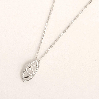 Double Teardrop Diamond Necklace