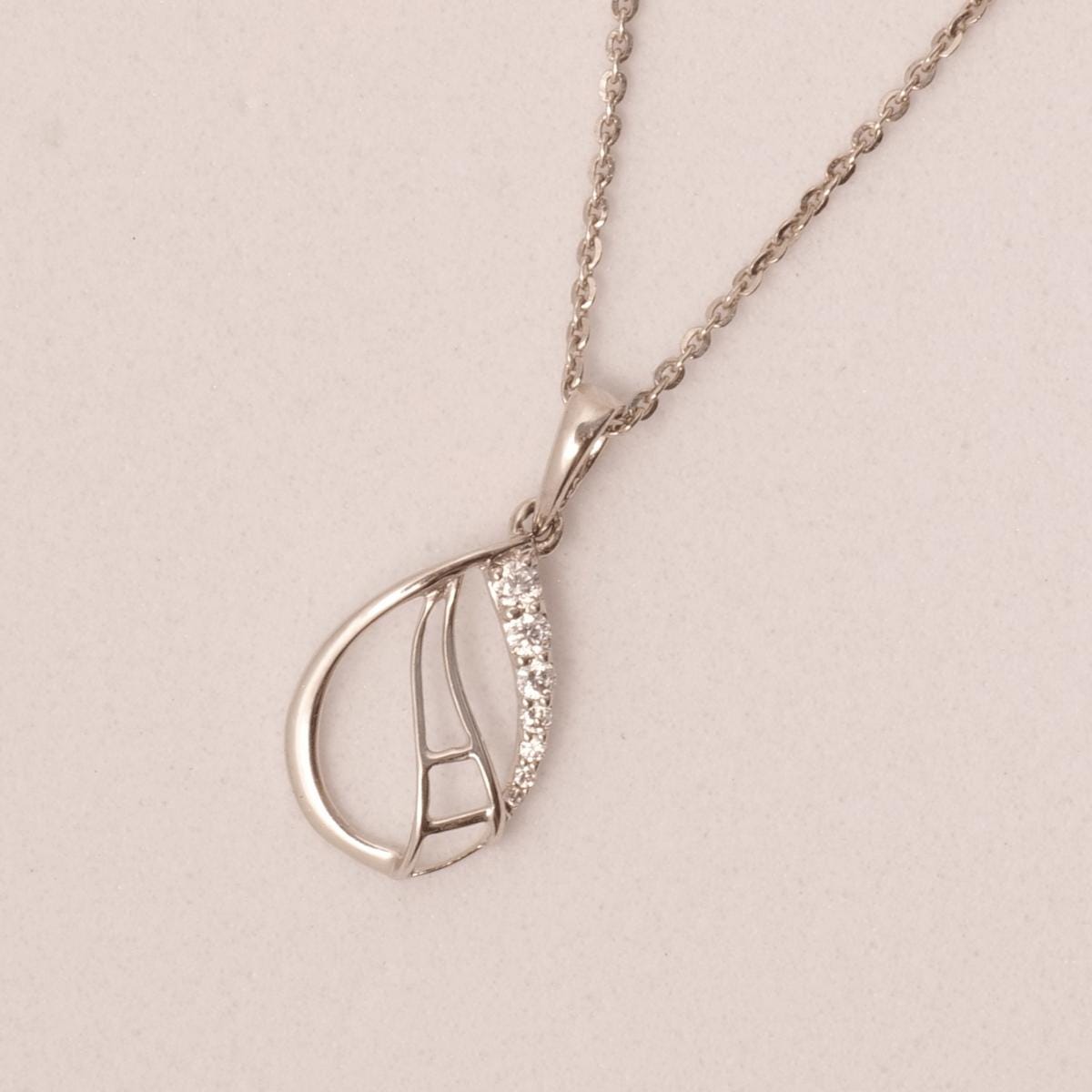 Teardrop Diamond Necklace