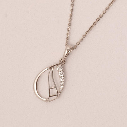 Teardrop Diamond Necklace