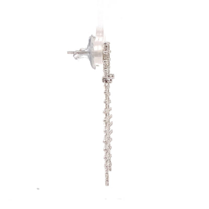 Abstract Dangle Diamond Earrings