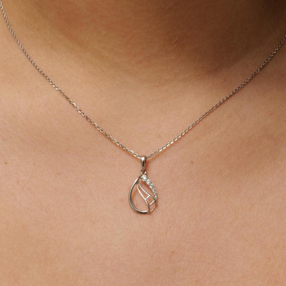 Teardrop Diamond Necklace