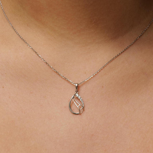 Teardrop Diamond Necklace