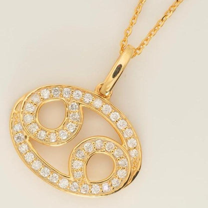 Cancer Horoscope Diamond Necklace