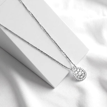 Pear Cluster Diamond Pendant