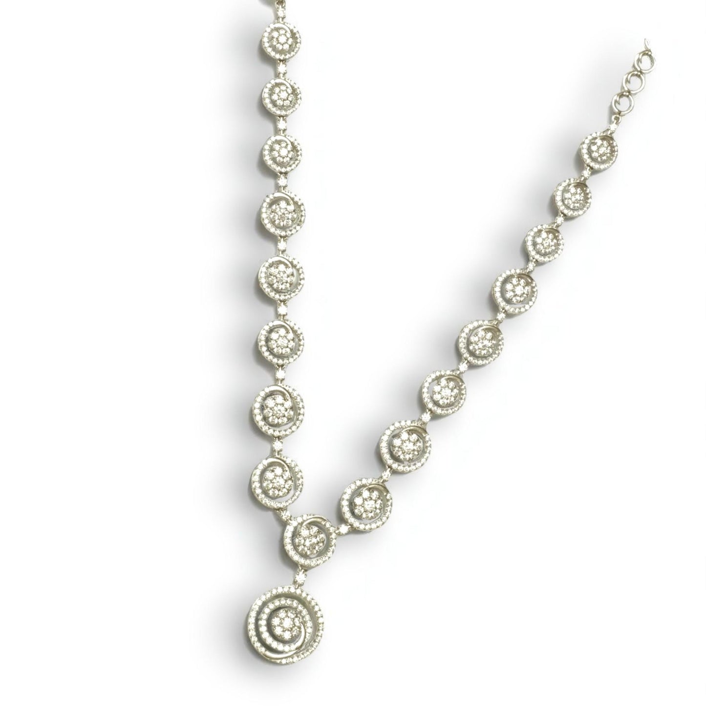 Swirl Diamond Necklace