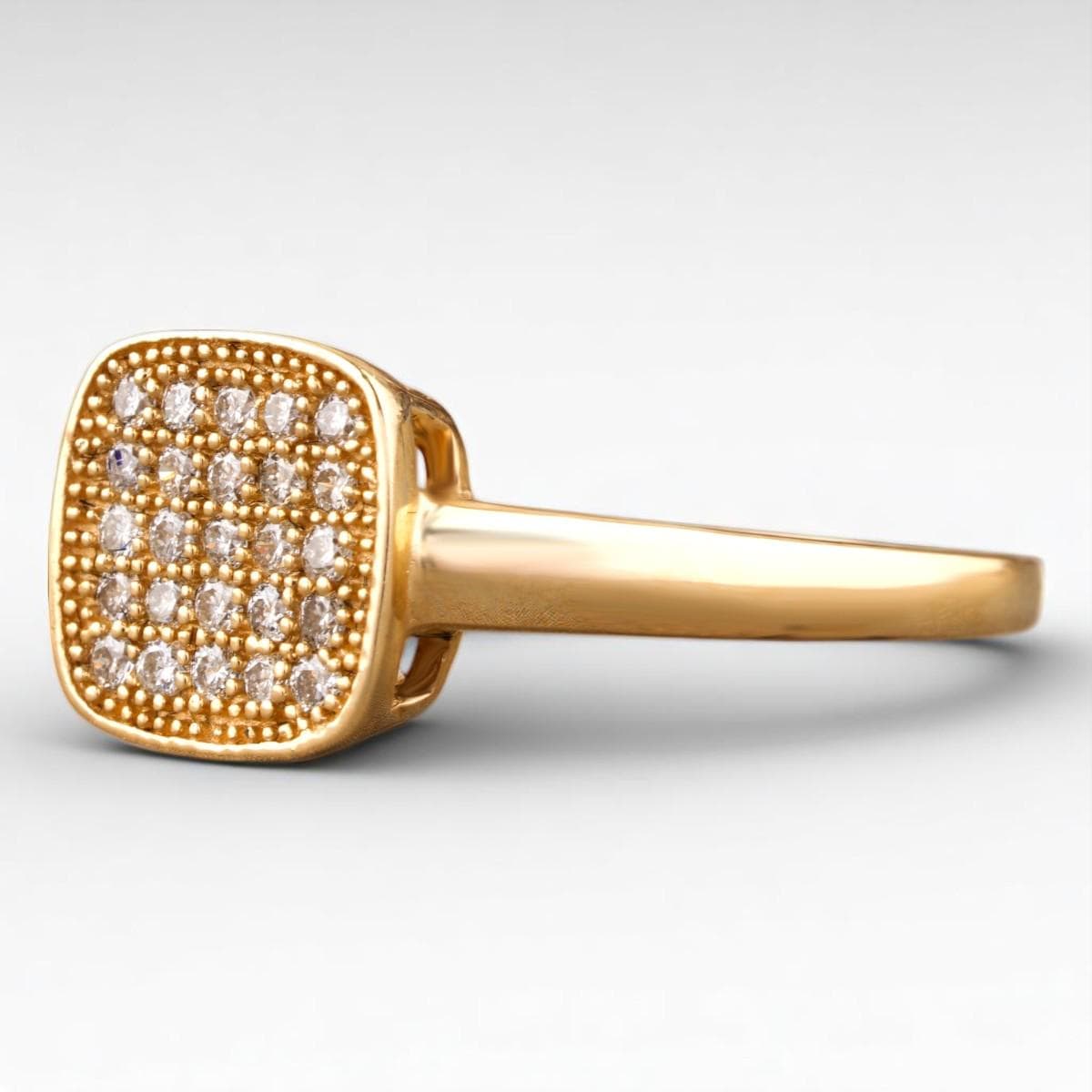 Square Grid Men's Diamond Ring