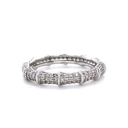 Bamboo Diamond Eternity Ring