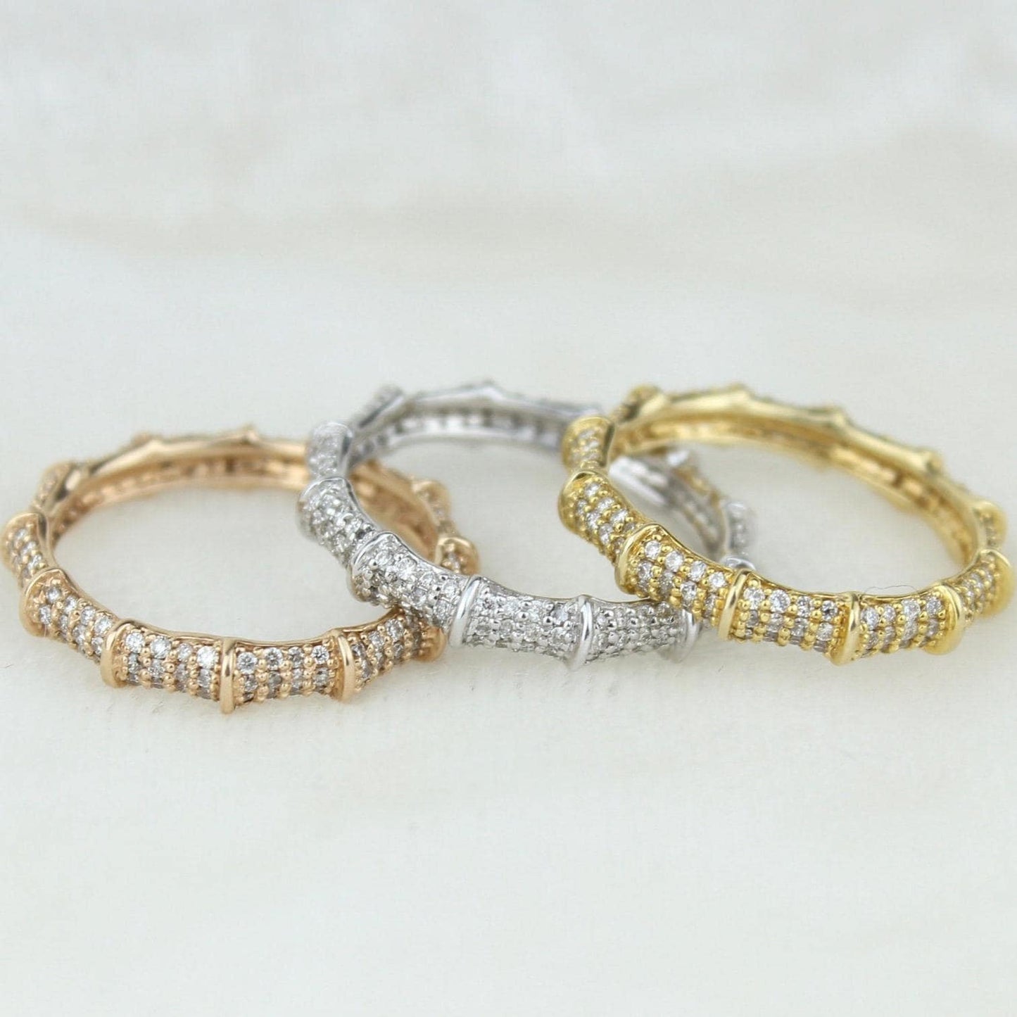 Bamboo Diamond Eternity Ring