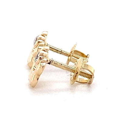 Kids Flower Diamond Stud Earrings