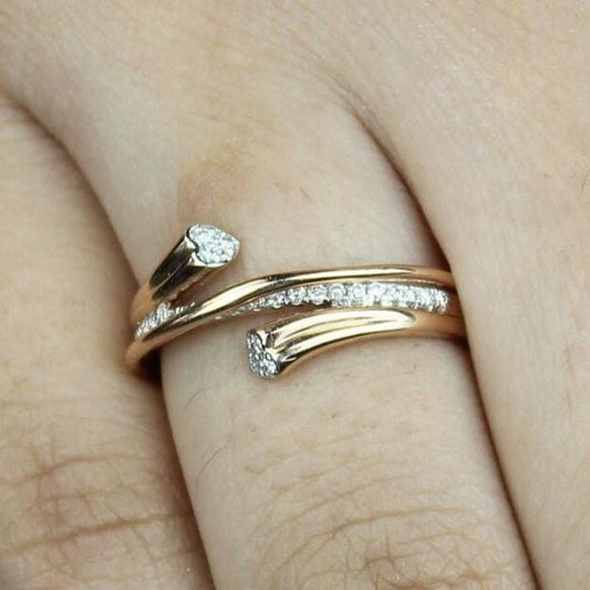 Heart Band Diamond Ring