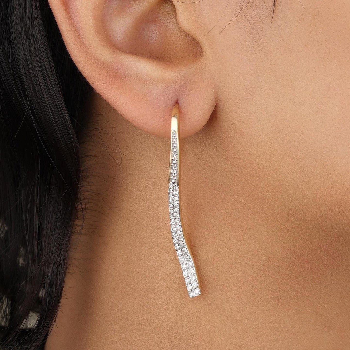 Diamond Dangle Earrings