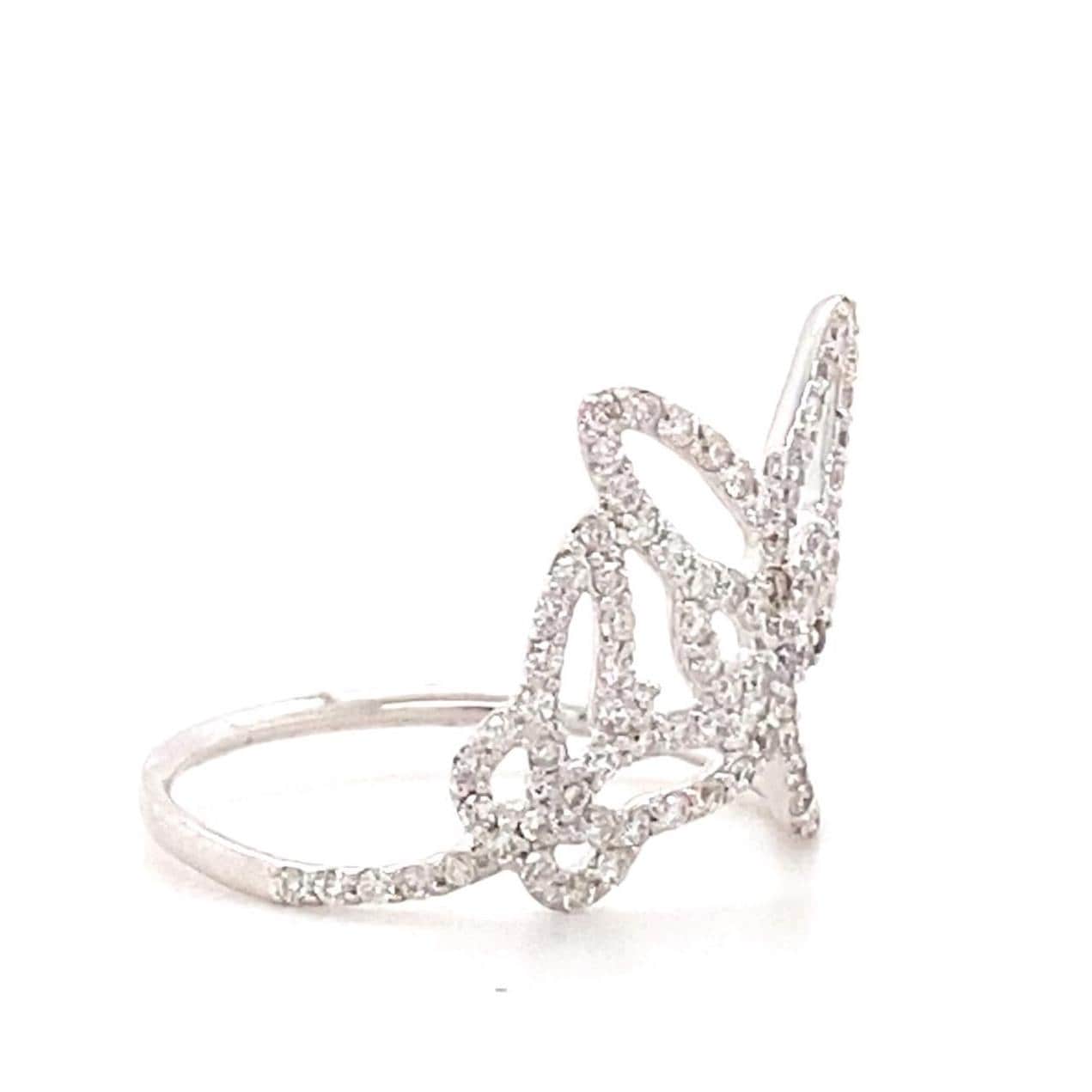 Double Butterfly Minimalist Ring