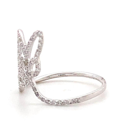 Double Butterfly Minimalist Ring