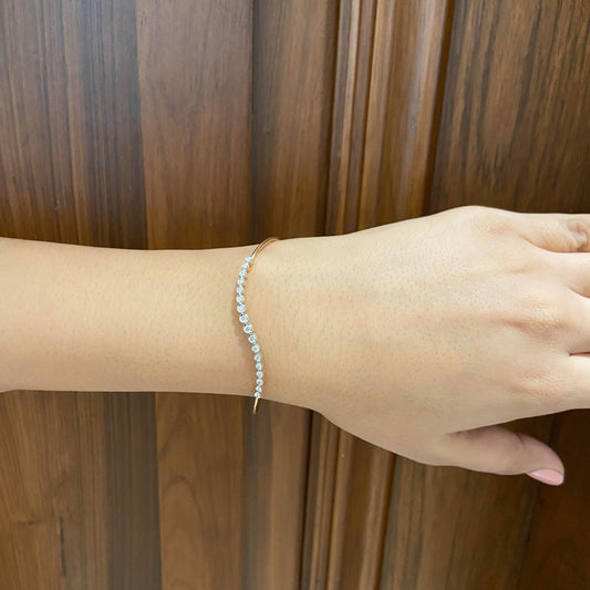 Diamond Bracelet With Butterfly Charm