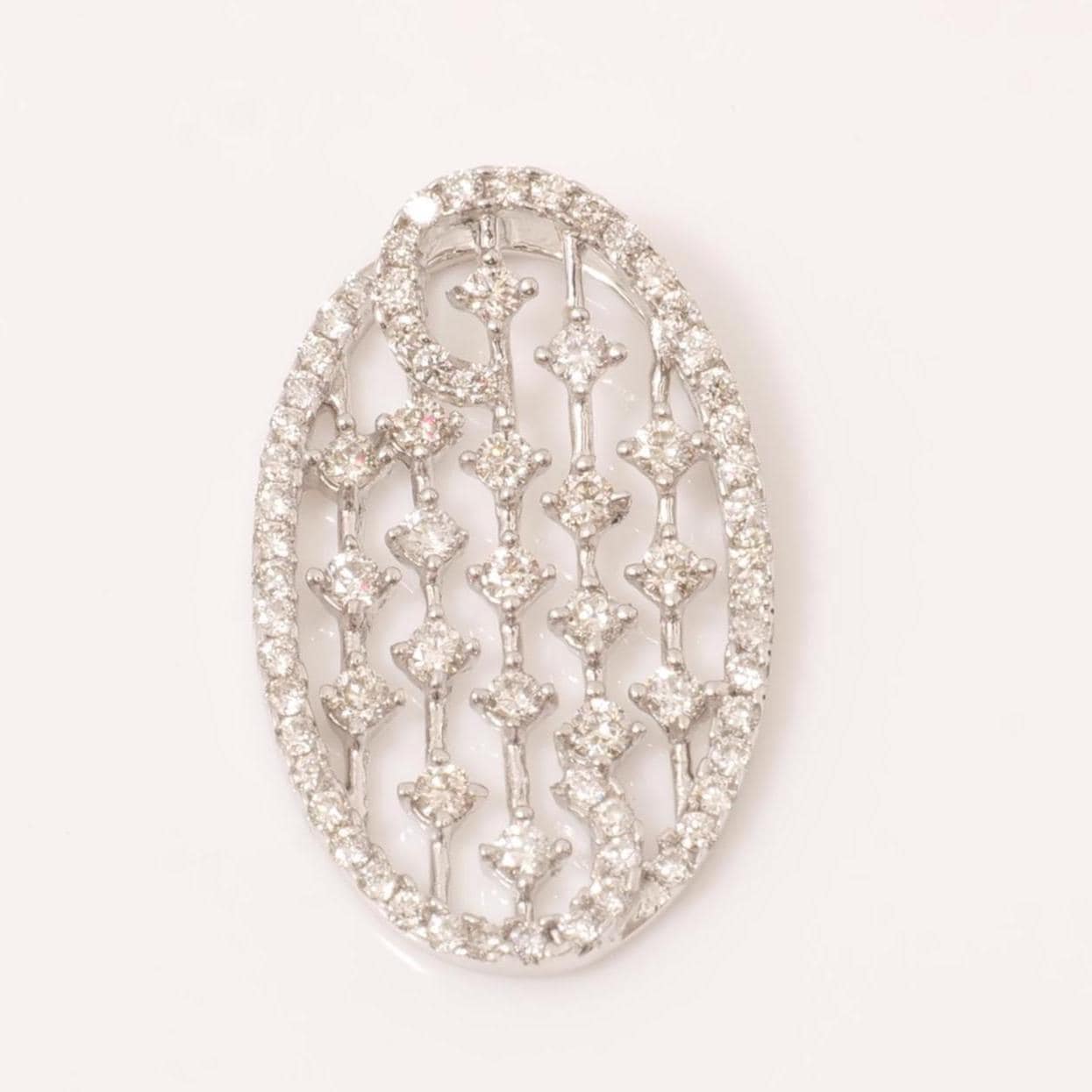 Oval Diamond Pendant