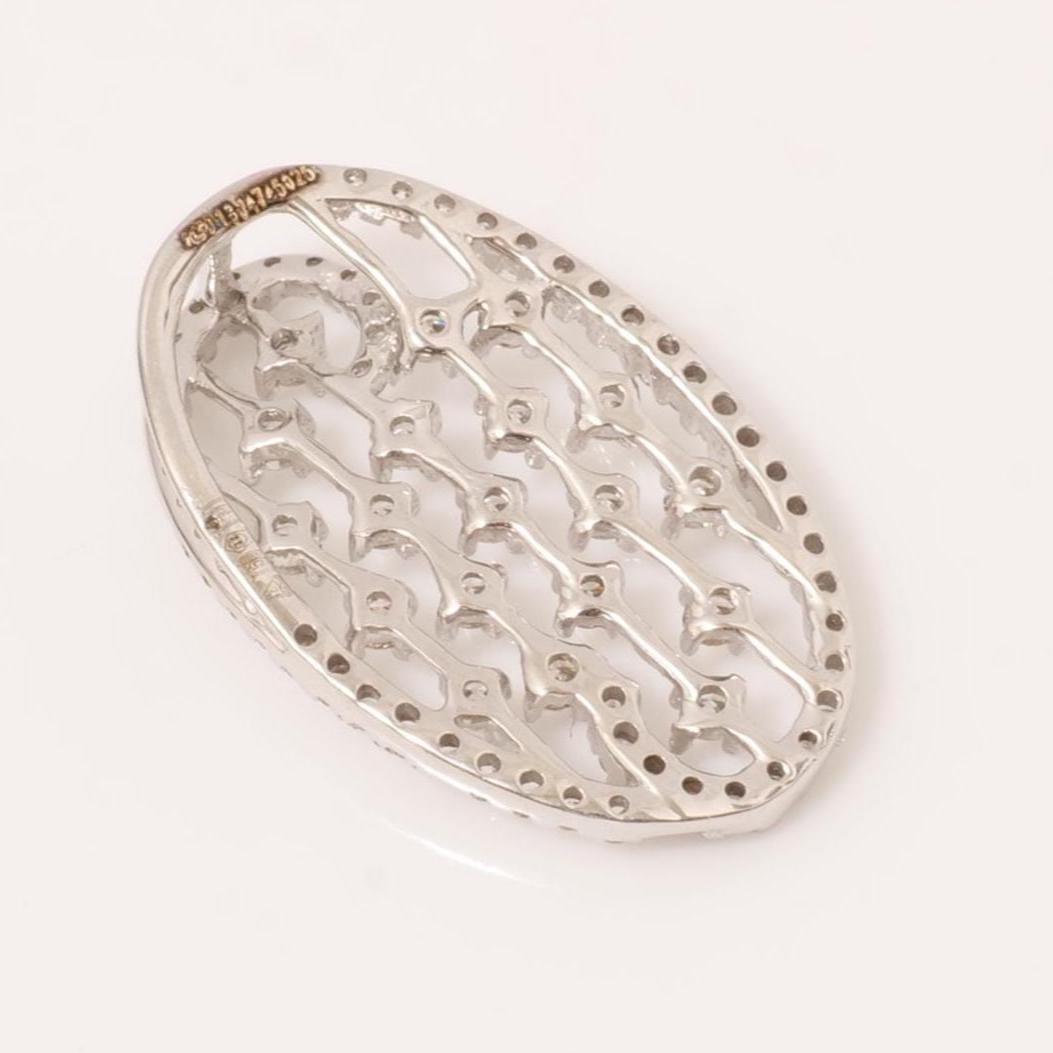 Oval Diamond Pendant