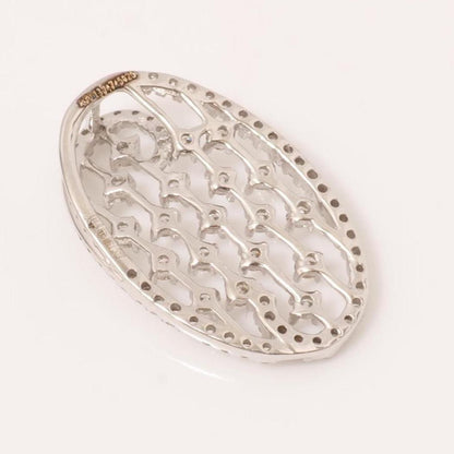 Oval Diamond Pendant