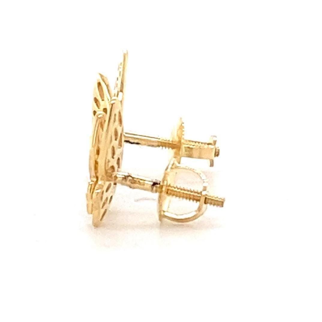 Kids Winged Butterfly Natural Diamond Stud Earrings