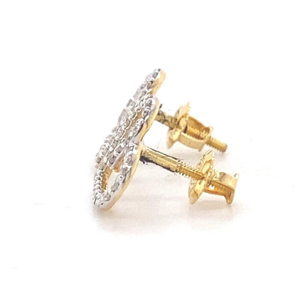 Kids Heart Design Diamond Stud Earrings