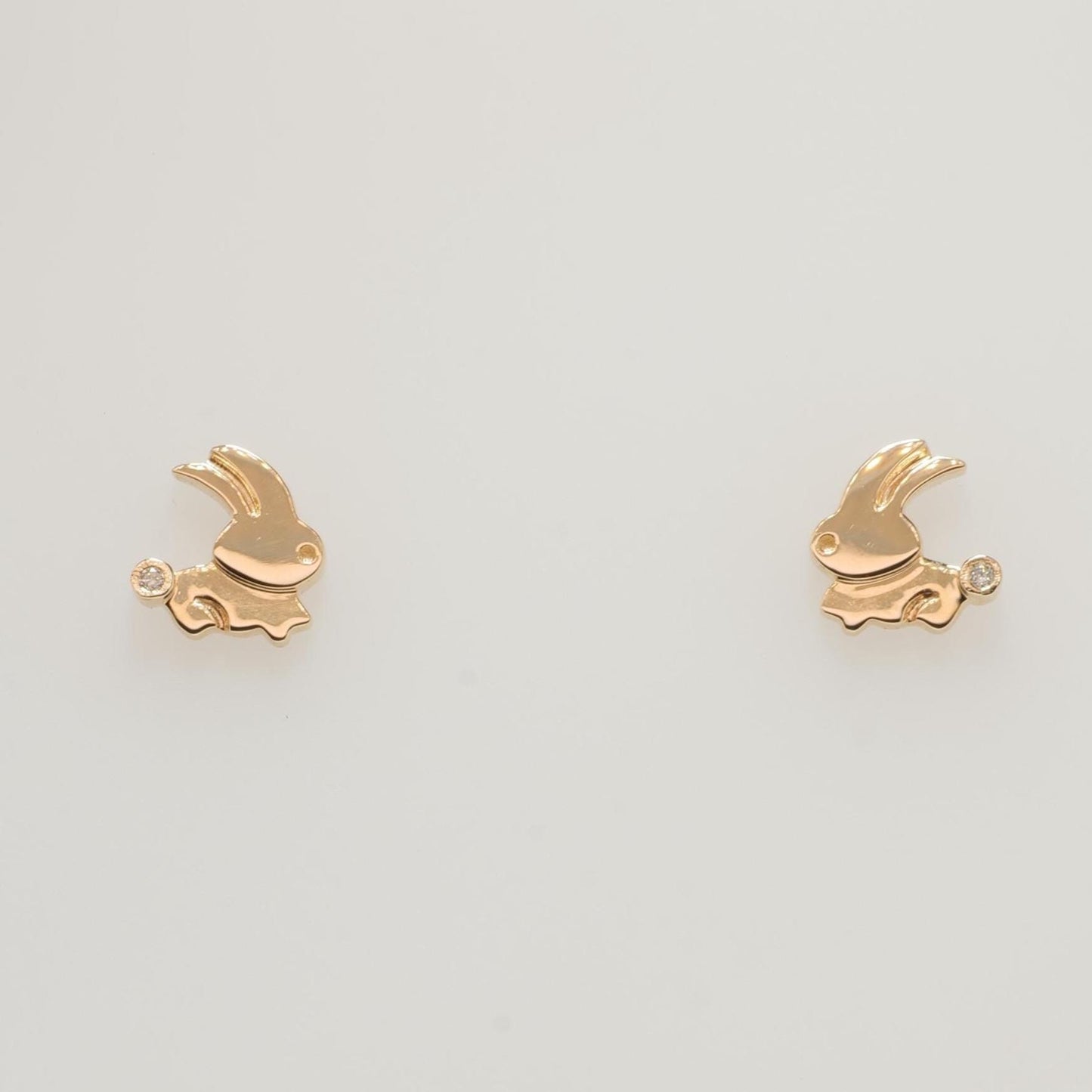 Kids Bunny Diamond Earrings